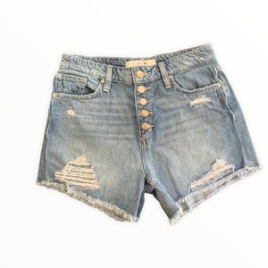 Joe’s Medium Wash Distressed Denim Shorts